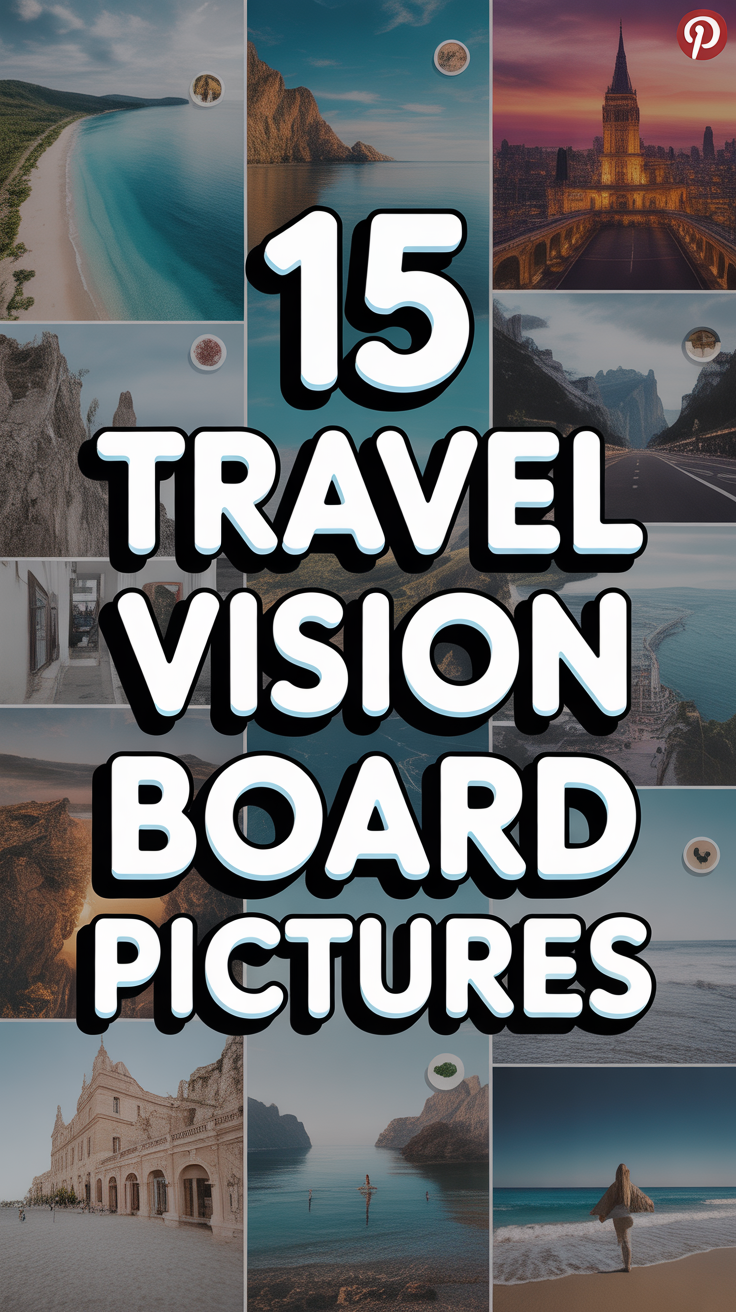 ✈️ 15 Travel Vision Board Pictures