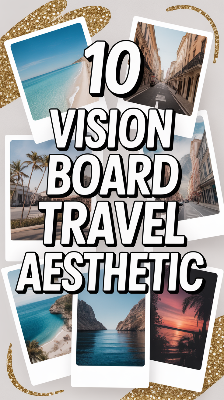 ✨ 10 Vision Board Travel Aesthetic