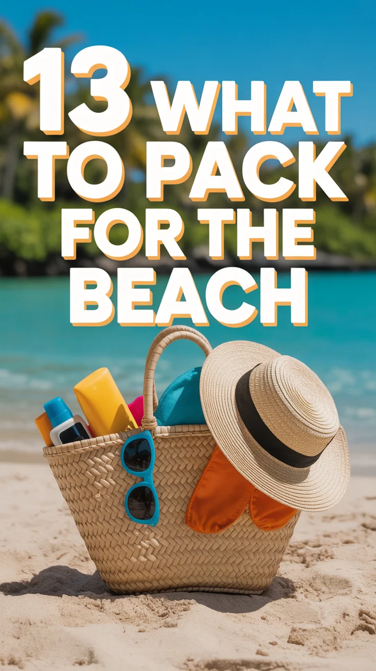 ☀️ 13 What To Pack For The Beach