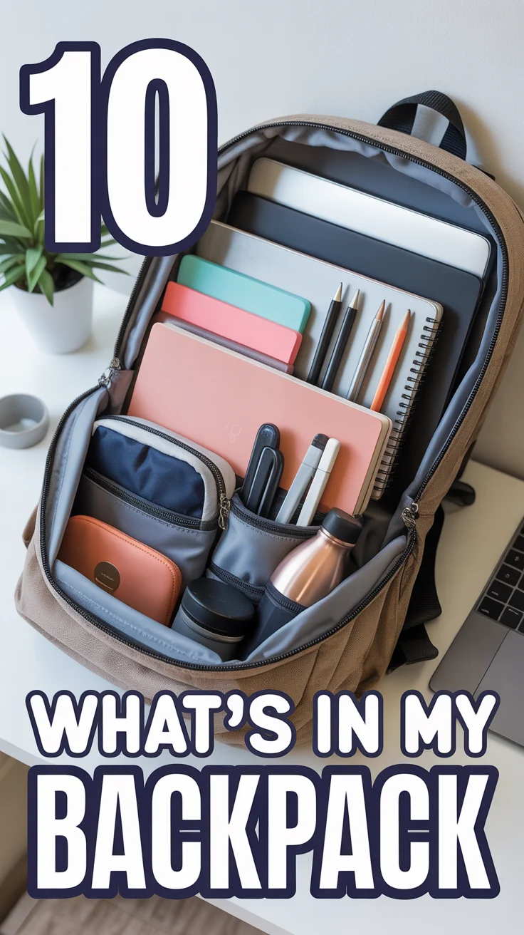 🎒 10 What’s In My Backpack