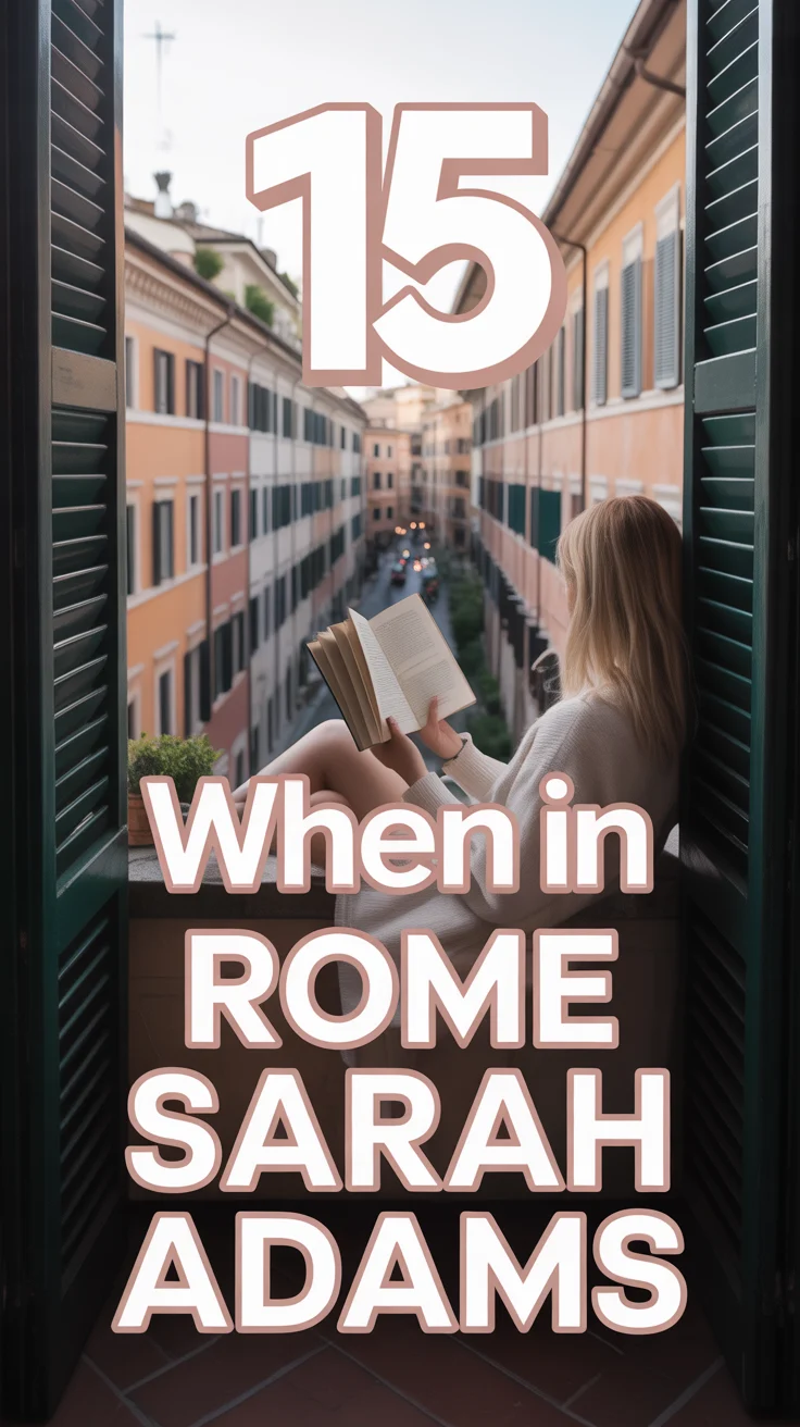 📚 15 When In Rome Sarah Adams