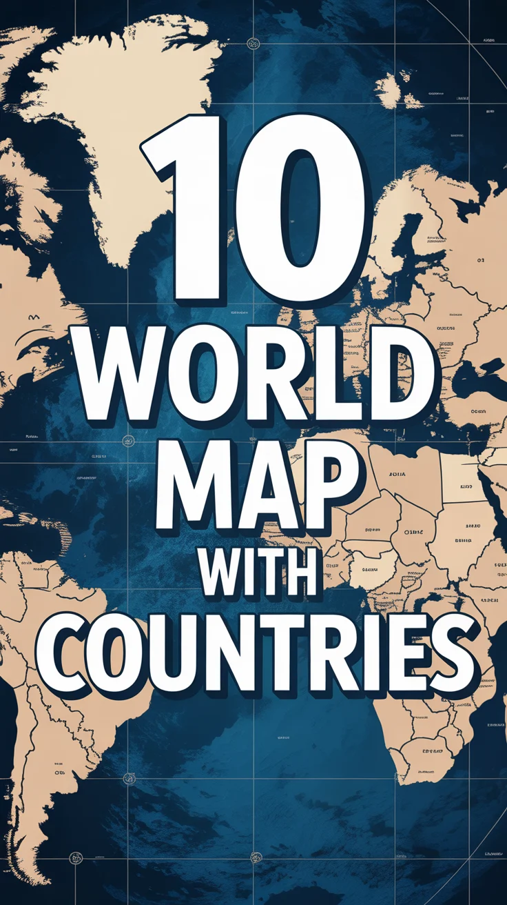 🗺️ 10 World Map With Countries