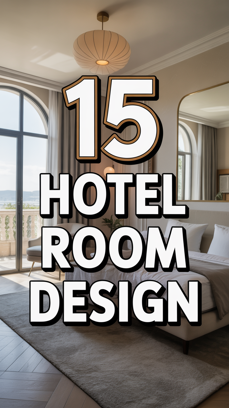 🛏️ 15 Hotel Room Design