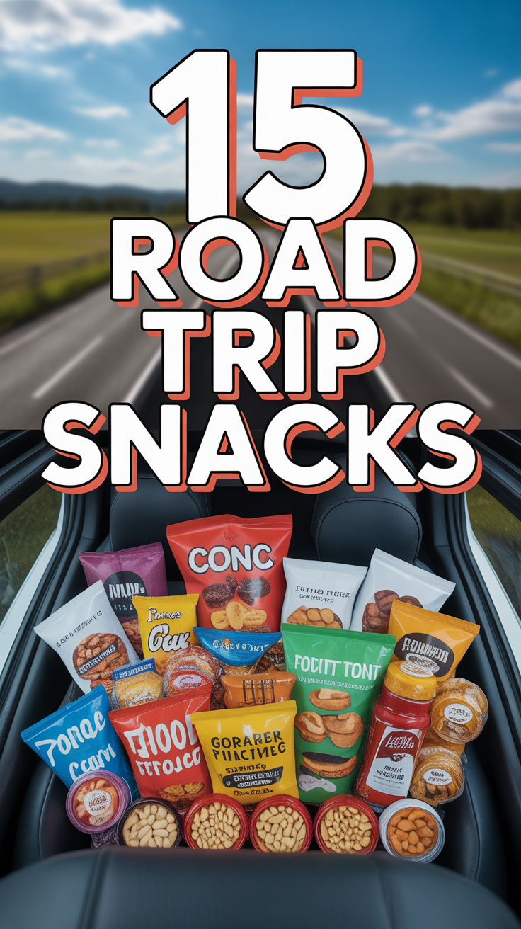 🚗 15 Road Trip Snacks