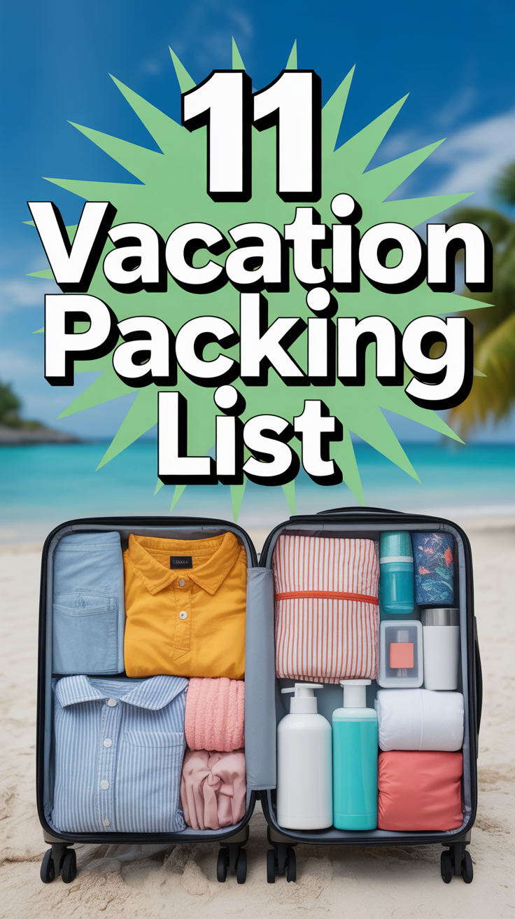 🛫 11 Vacation Packing List