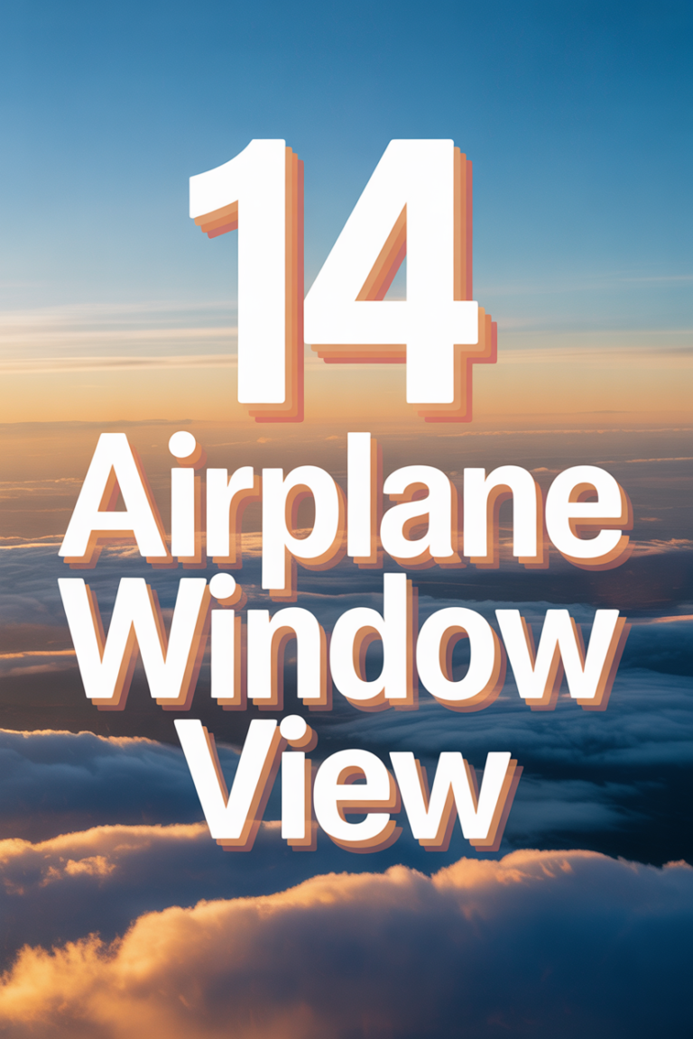✈️ 14 Airplane Window View