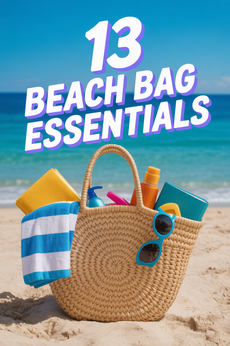 🏖️ 13 Beach Bag Essentials