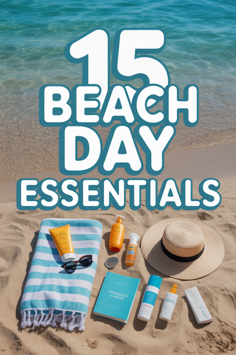 🏖️ 15 Beach Day Essentials