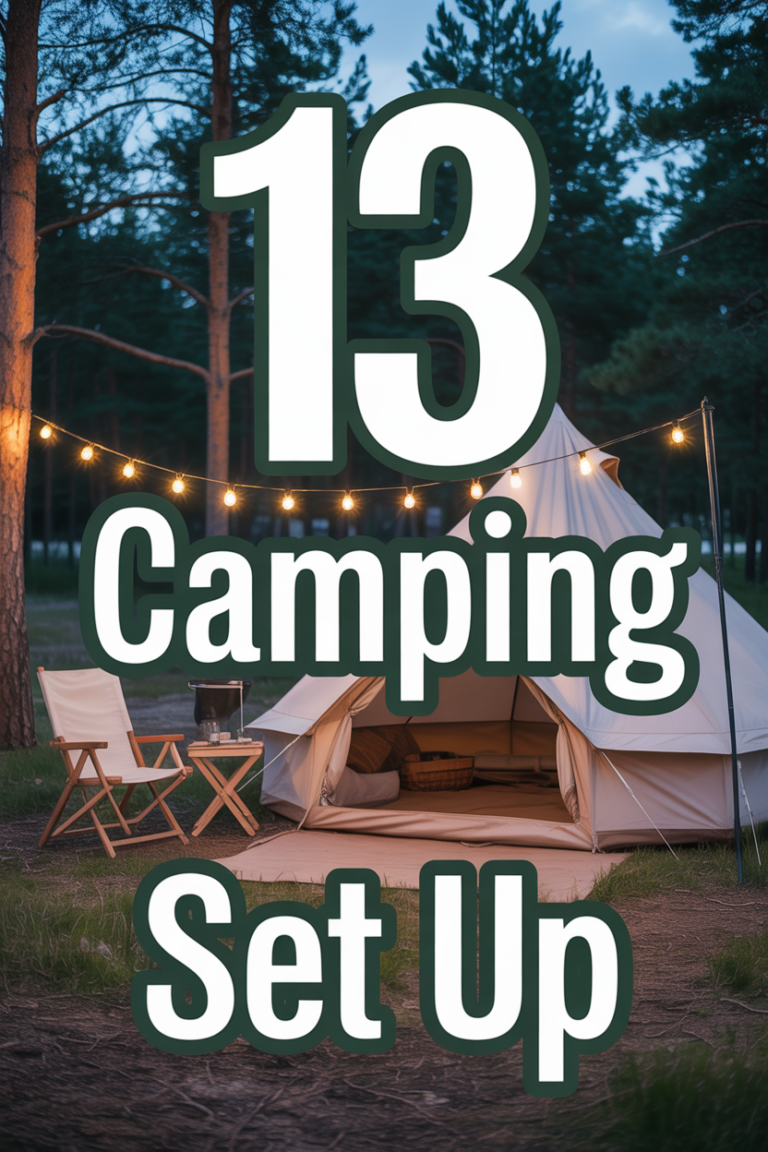 🏕️ 13 Camping Set Up