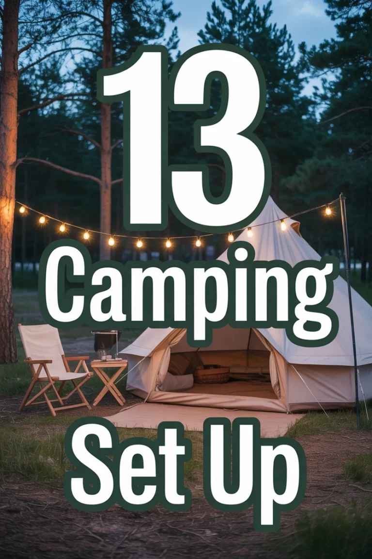 🏕️ 13 Camping Set Up