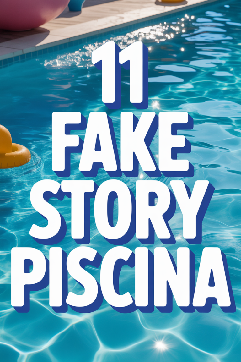 🏊‍♀️ 11 Fake Story Piscina