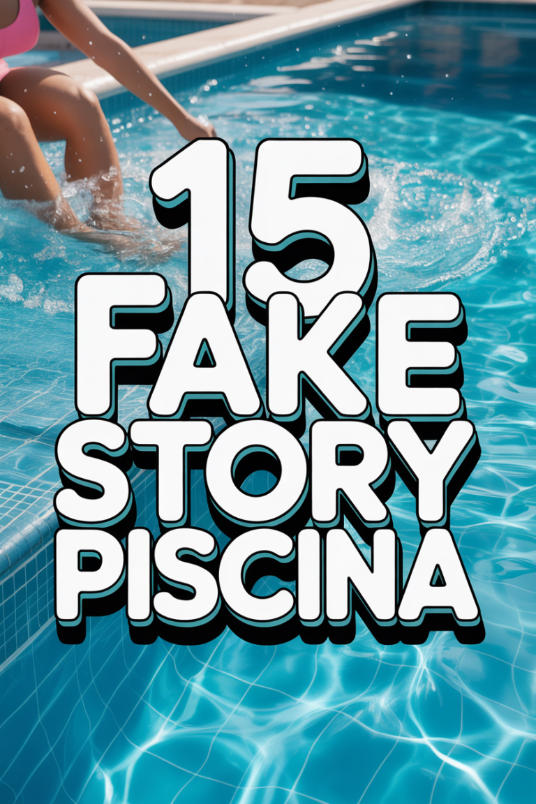 💦 15 Fake Story Piscina