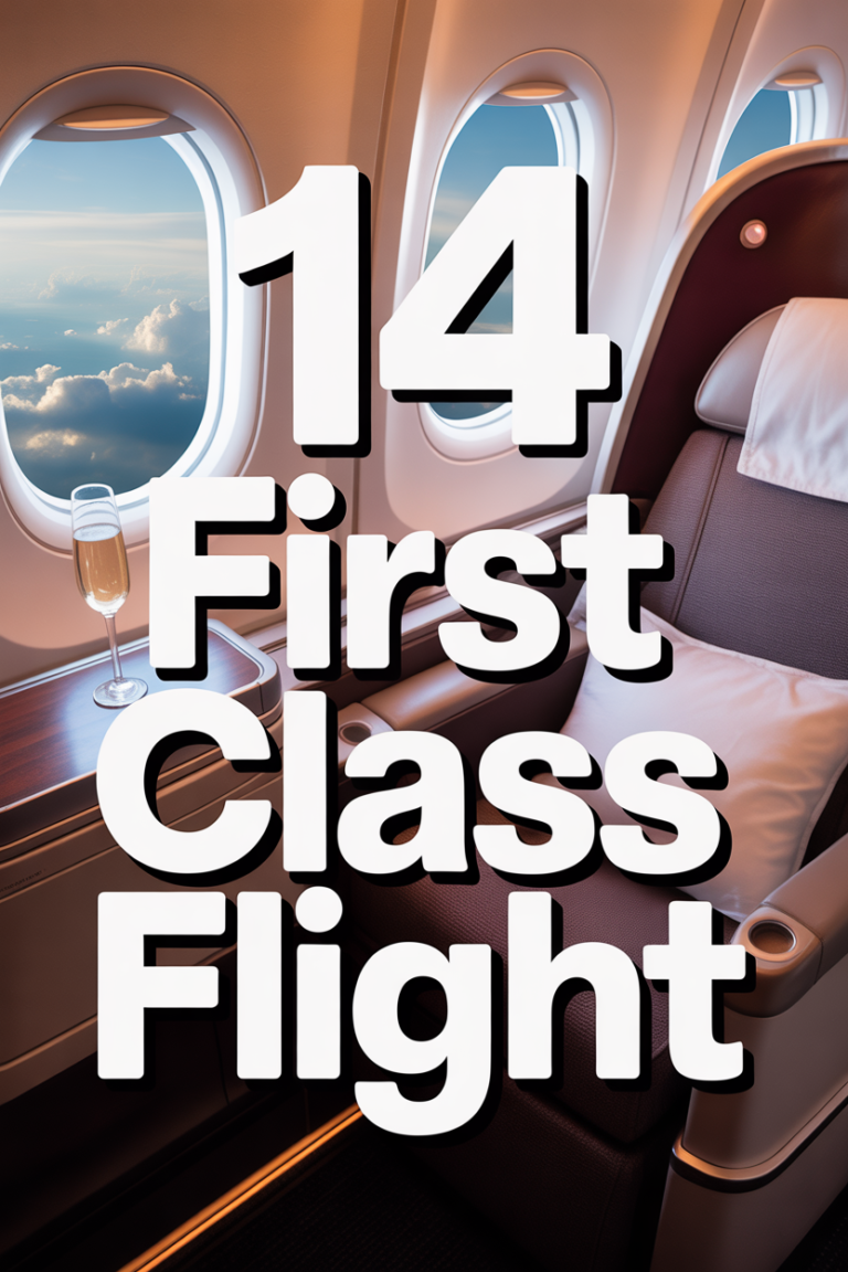 🥂 14 First Class Flight