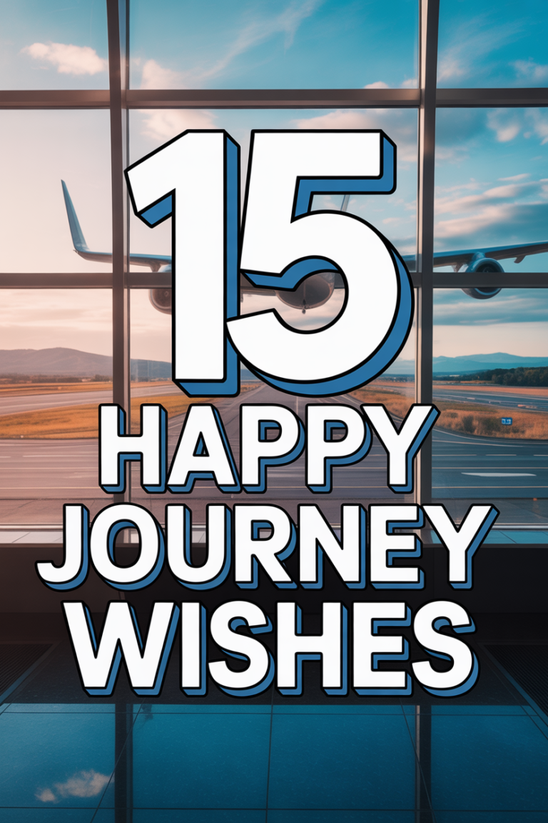 ✈️ 15 Happy Journey Wishes