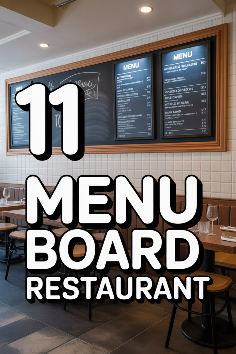 🍽️ 11 Menu Board Restaurant