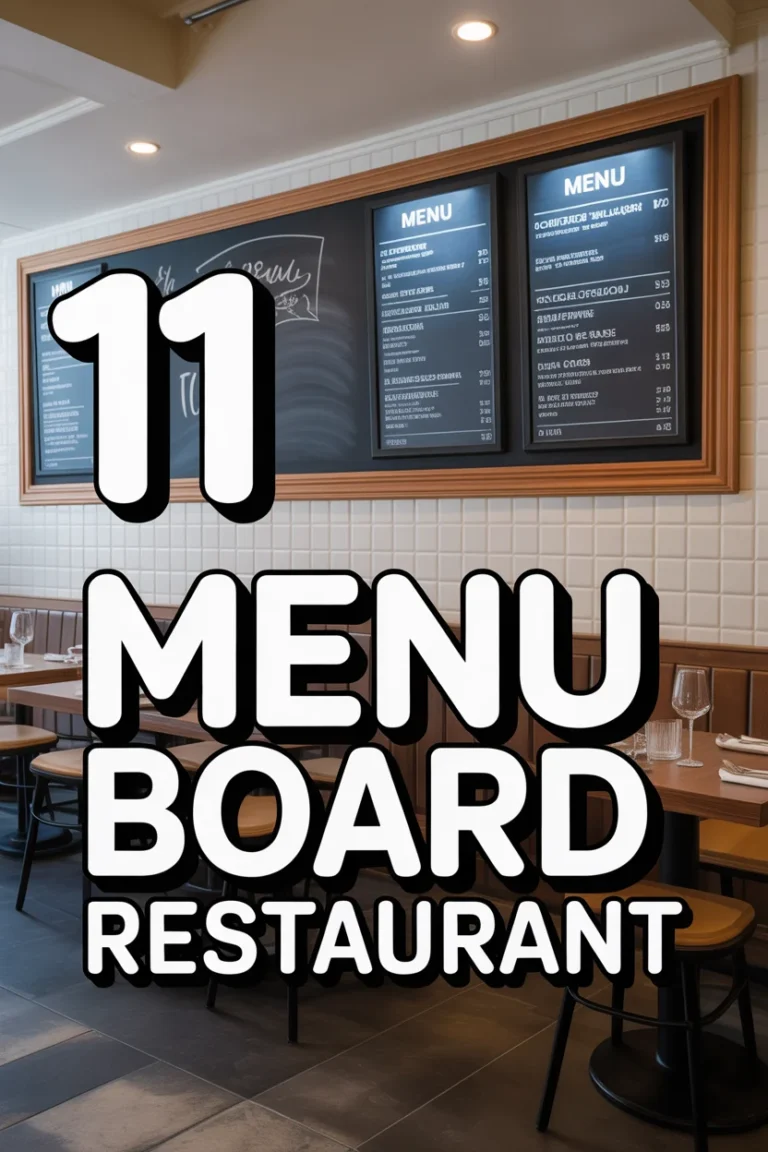 🍽️ 11 Menu Board Restaurant