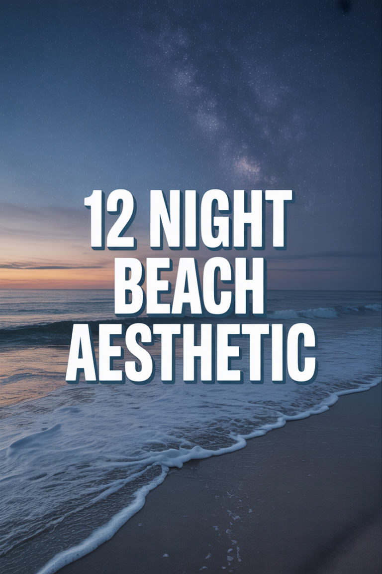 🌙 12 Night Beach Aesthetic