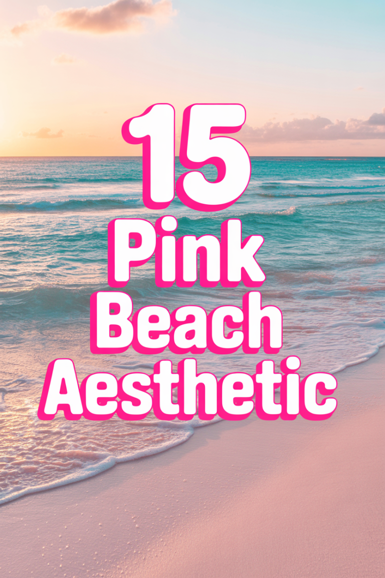 🌴 15 Pink Beach Aesthetic