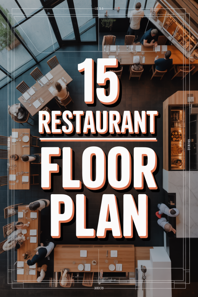 🍽️ 15 Restaurant Floor Plan