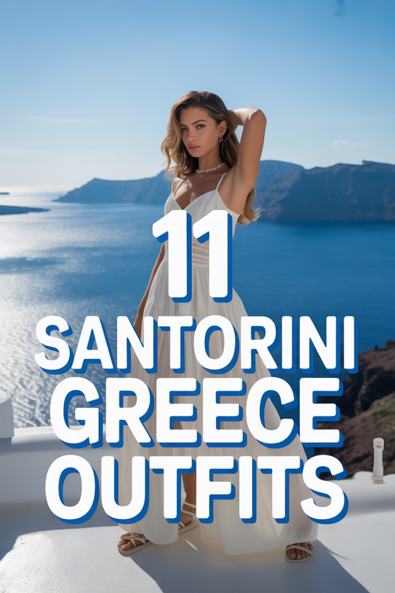 💙 11 Santorini Greece Outfits