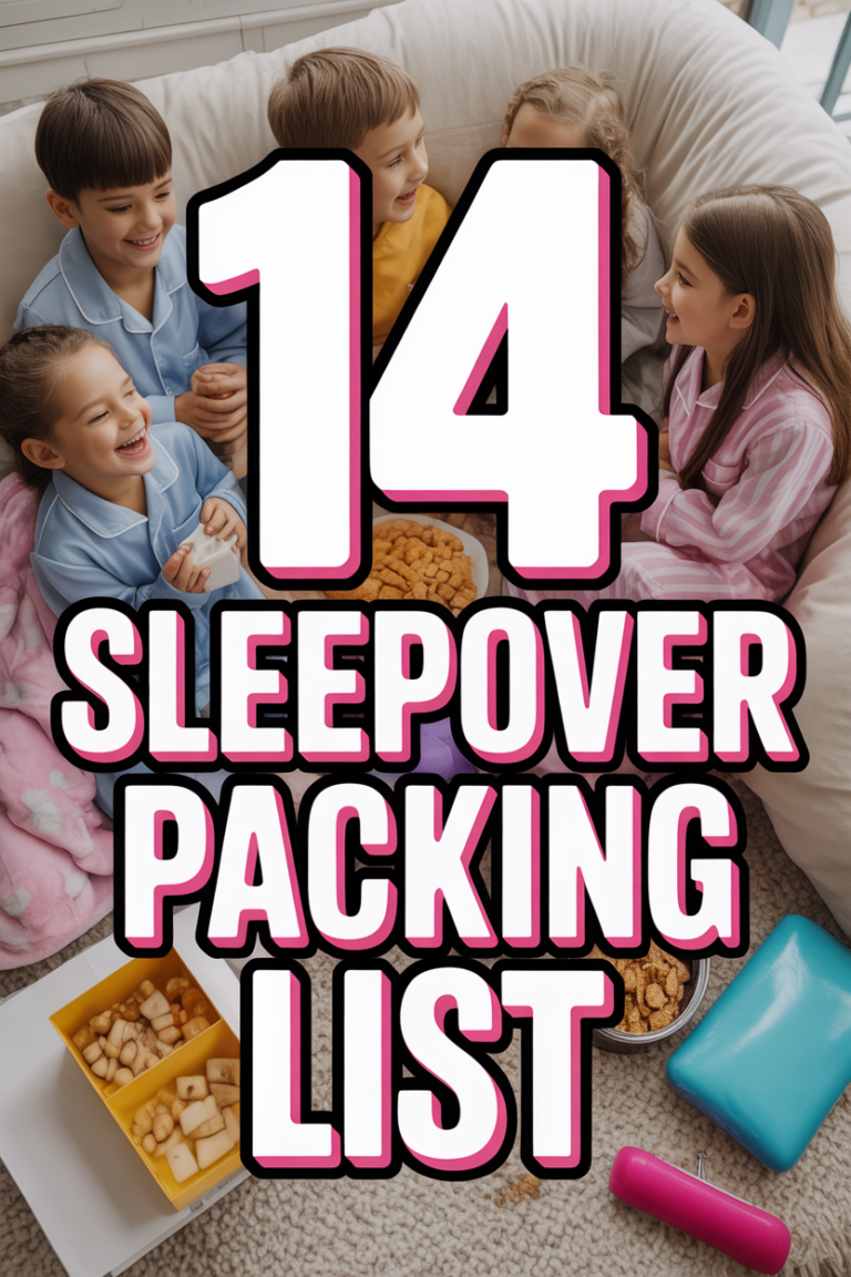 ✨ 14 Sleepover Packing List