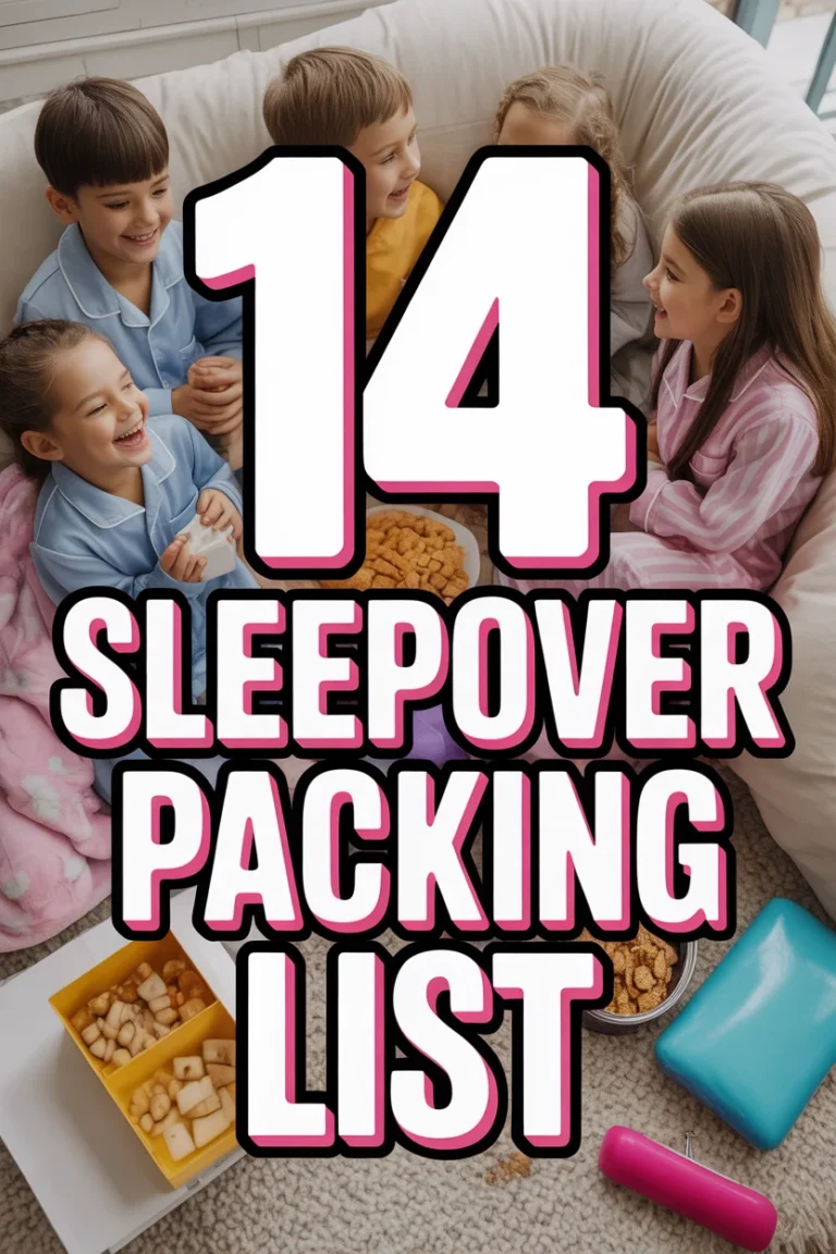 ✨ 14 Sleepover Packing List