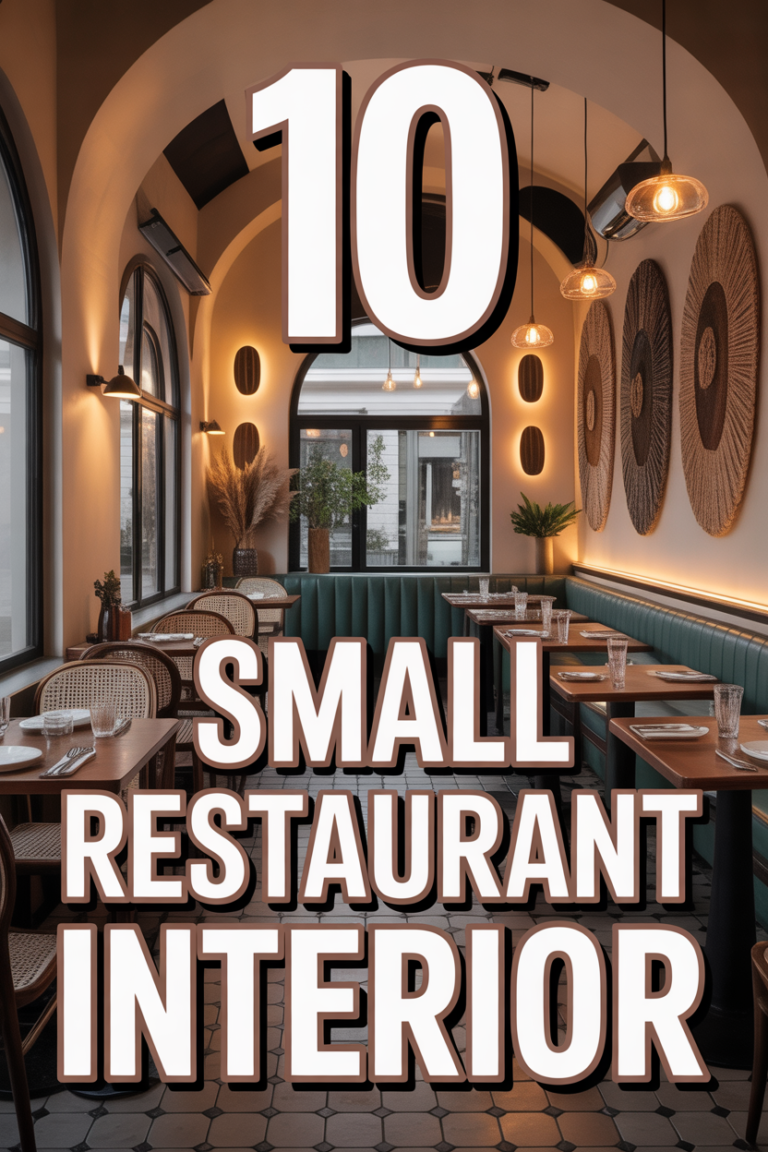 🍽️ 10 Small Restaurant Interior