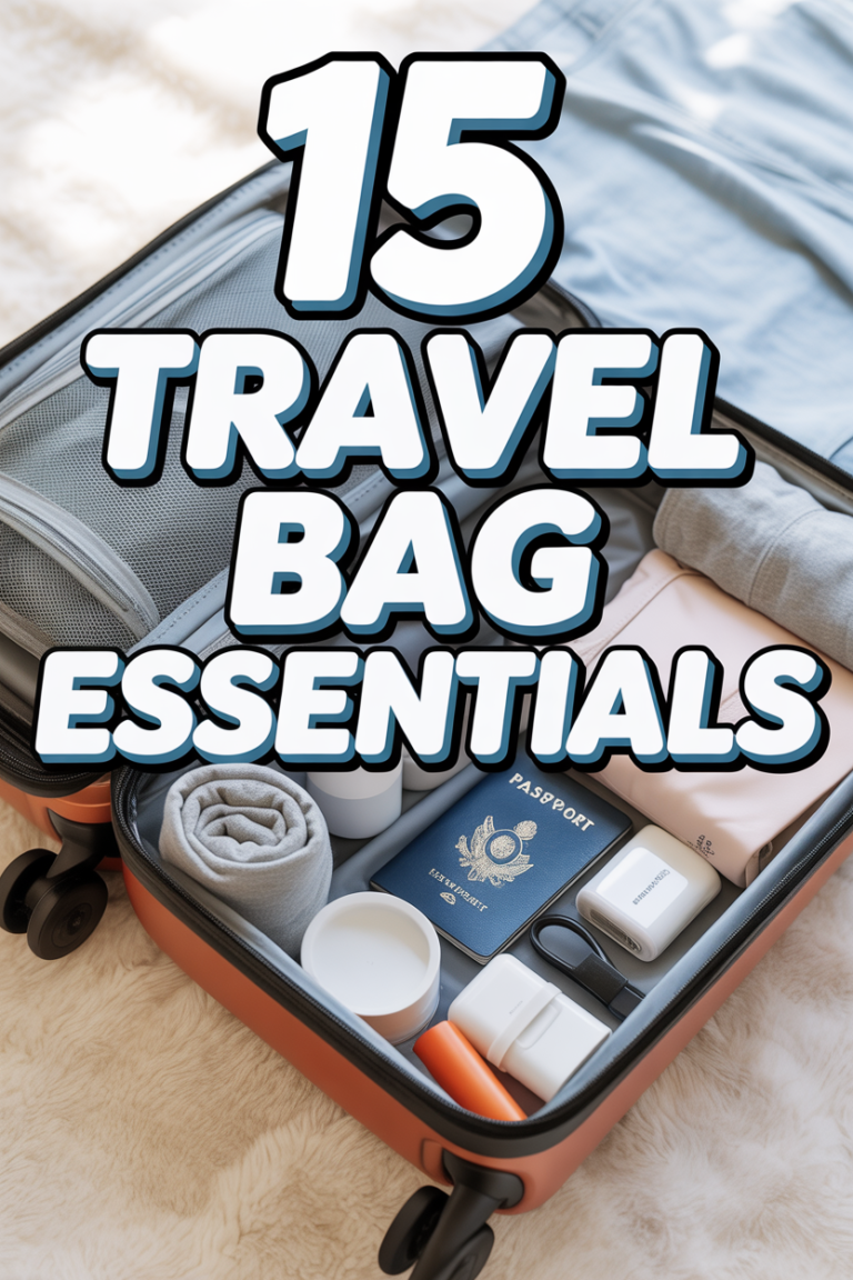 ✈️ 15 Travel Bag Essentials