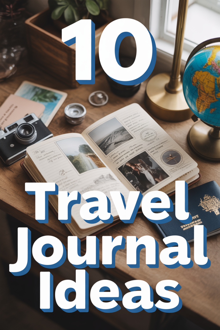 ✈️ 10 Travel Journal Ideas