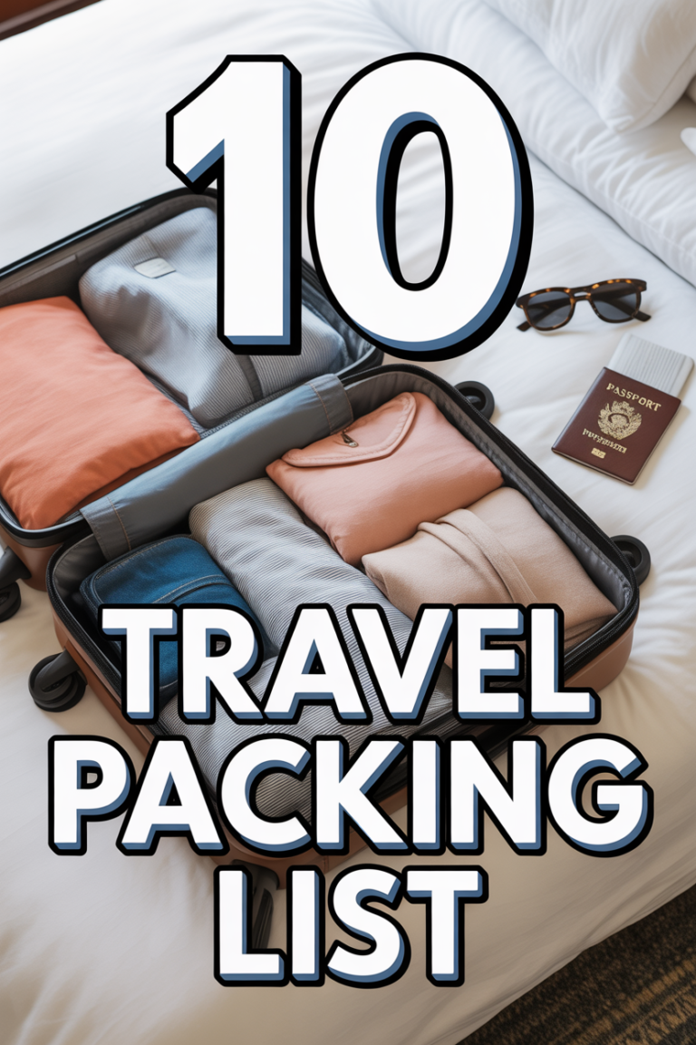 ✈️ 10 Travel Packing List