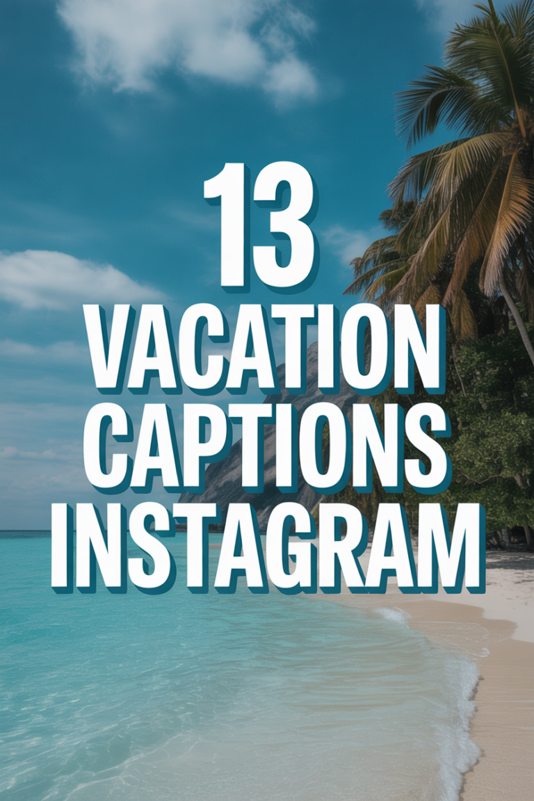 ✈️ 13 Vacation Captions Instagram