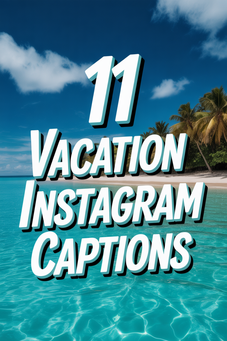 🏝️ 11 Vacation Instagram Captions