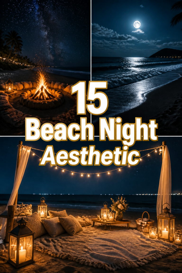 🌙 15 Beach Night Aesthetic