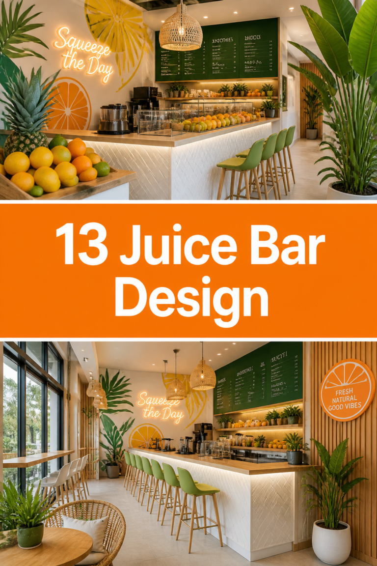 🍊 13 Juice Bar Design