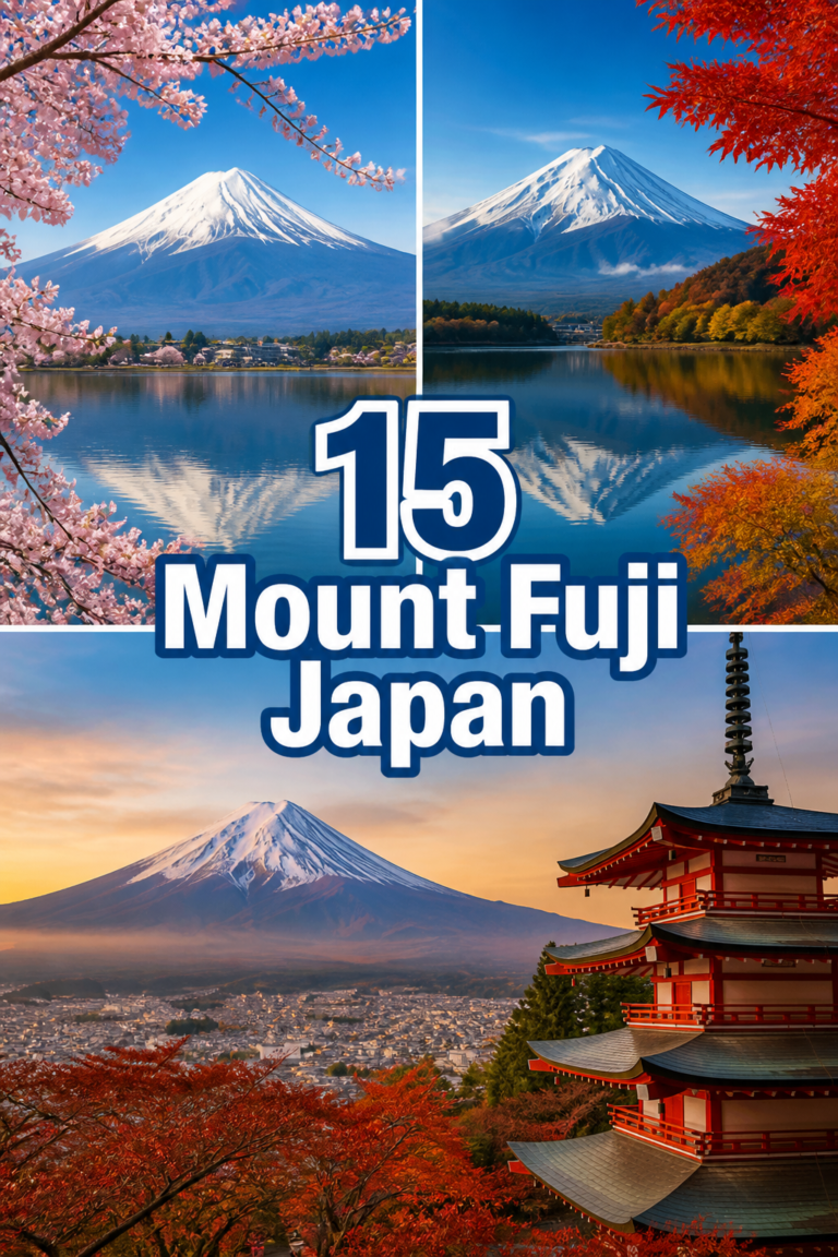 🗻 15 Mount Fuji Japan