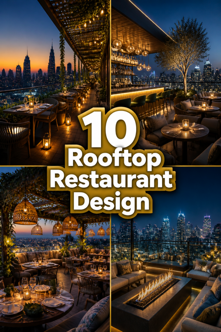 🥂 10 Rooftop Restaurant Design