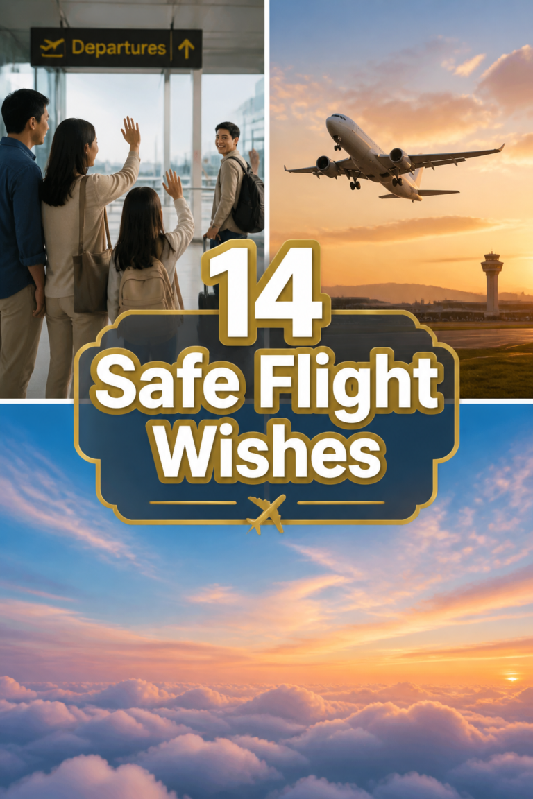 ✈️ 14 Safe Flight Wishes