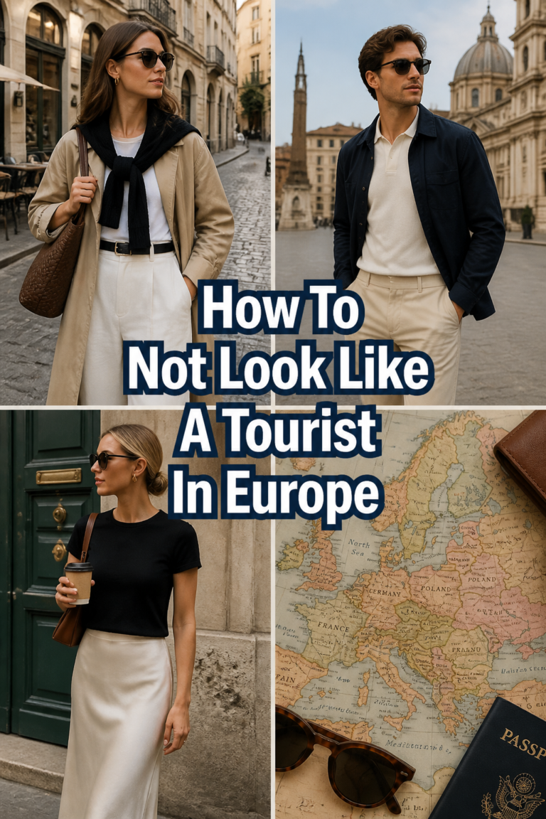🌍 How To Not Look Like A Tourist In Europe