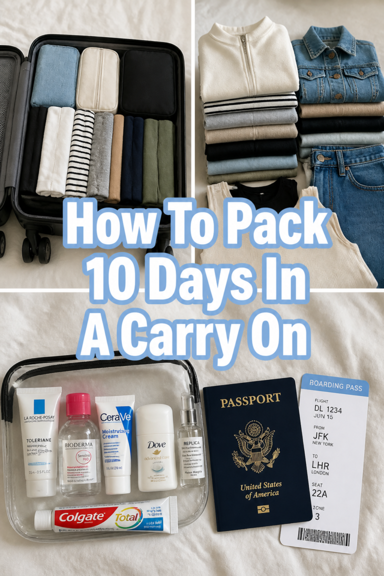 ✈️ How To Pack 10 Days In A Carry On
