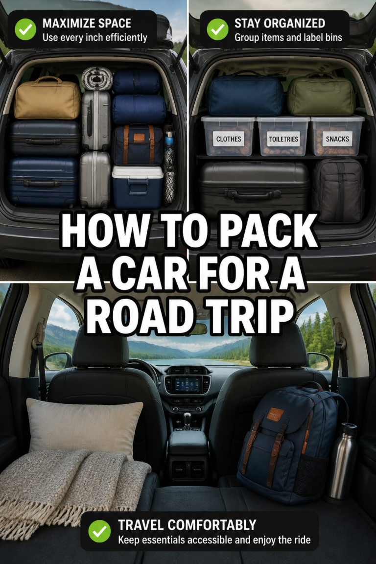 🚗 How To Pack A Car For A Road Trip