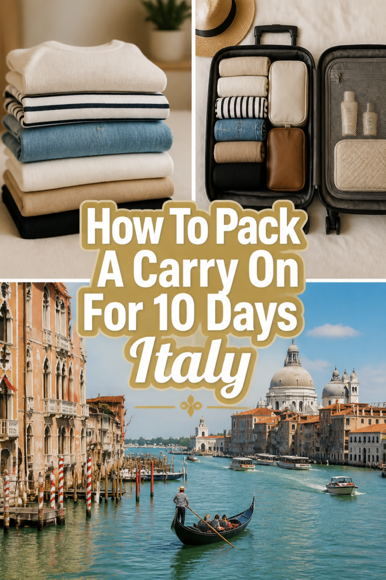 🇮🇹 How To Pack A Carry On For 10 Days Italy