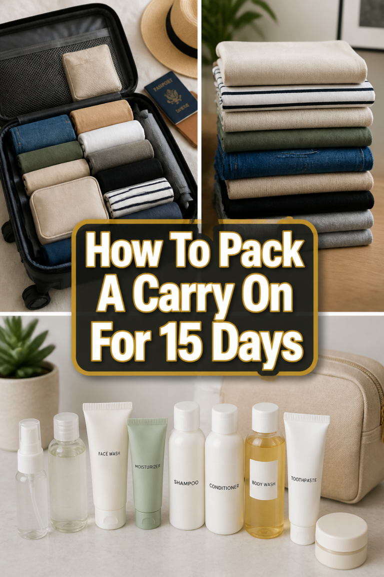 ✈️ How To Pack A Carry On For 15 Days