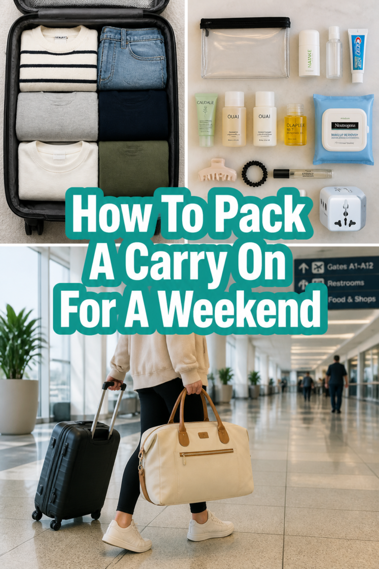 ✈️ How To Pack A Carry On For A Weekend