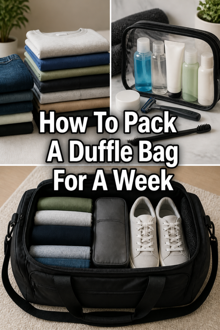 🎒 How To Pack A Duffle Bag For A Week