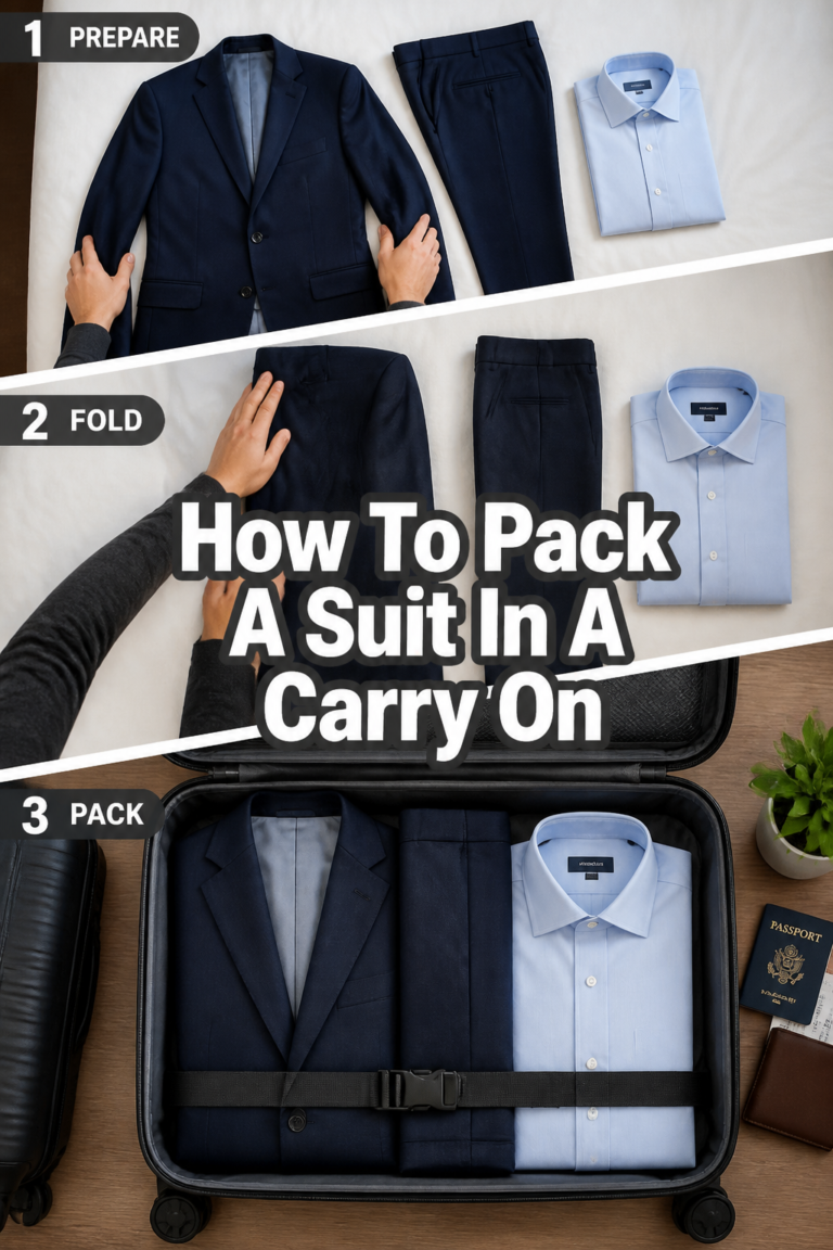 ✈️ How To Pack A Suit In A Carry On