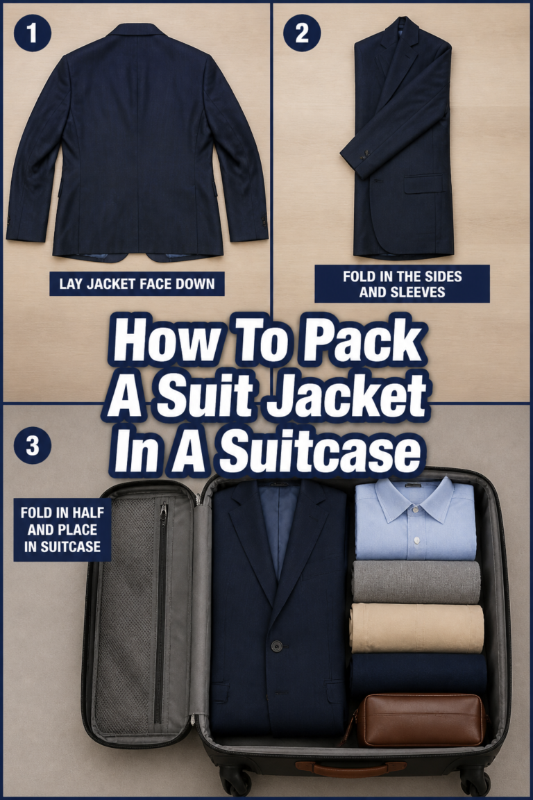 🧳 How To Pack A Suit Jacket In A Suitcase