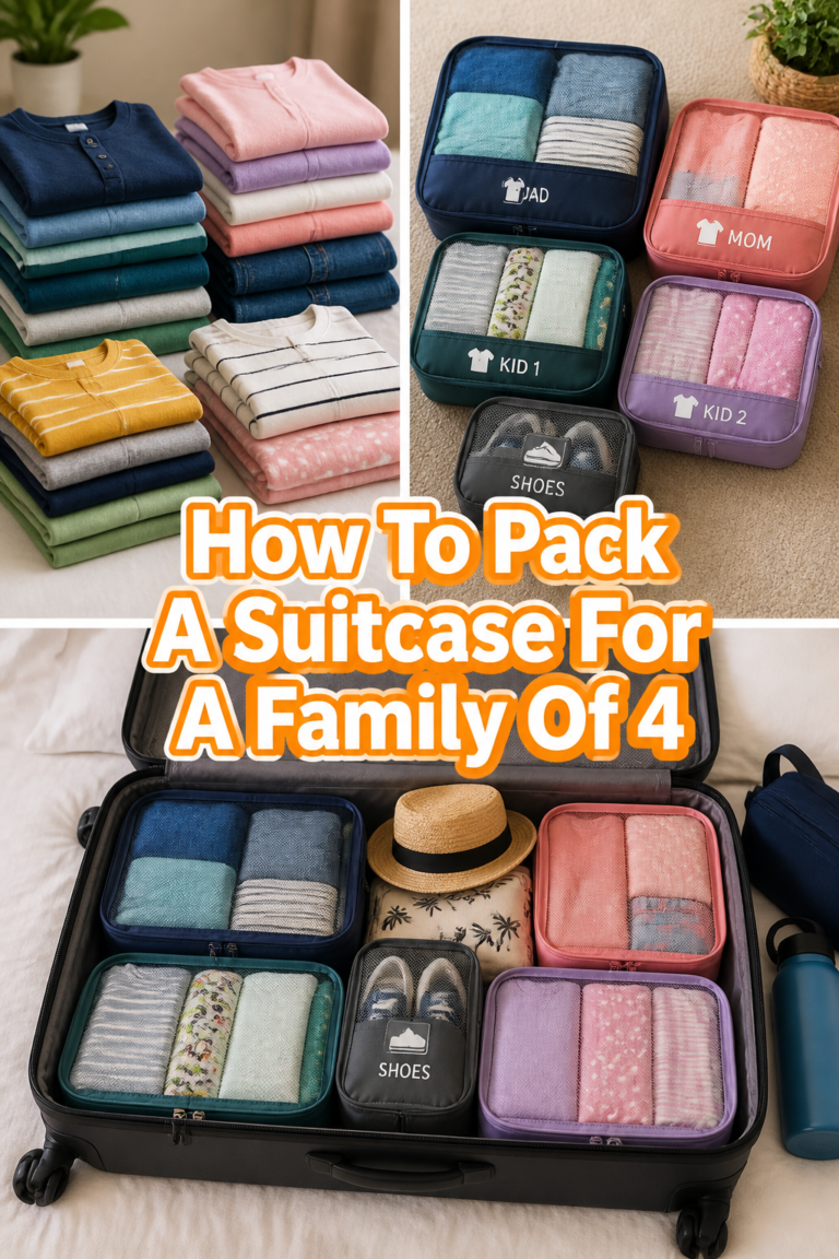 🎒 How To Pack A Suitcase For A Family Of 4
