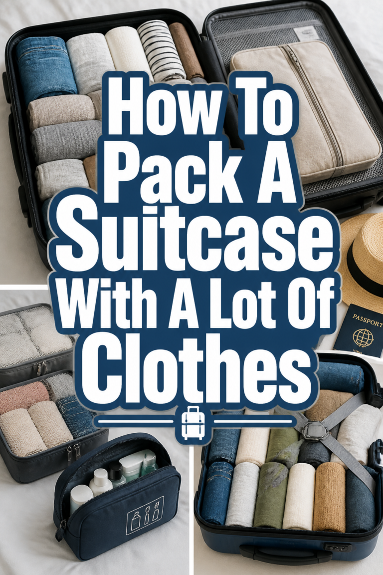 How To Pack A Suitcase With A Lot Of Clothes