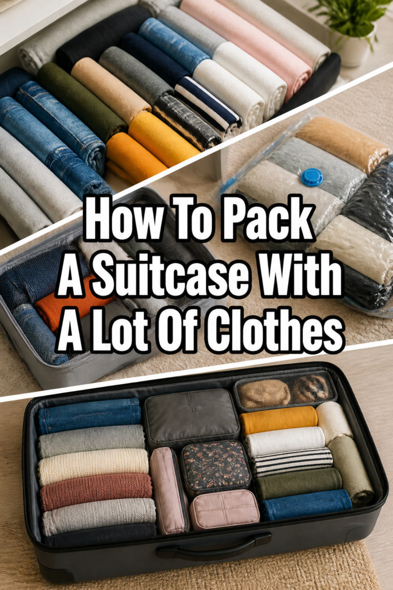 How To Pack A Suitcase With A Lot Of Clothes