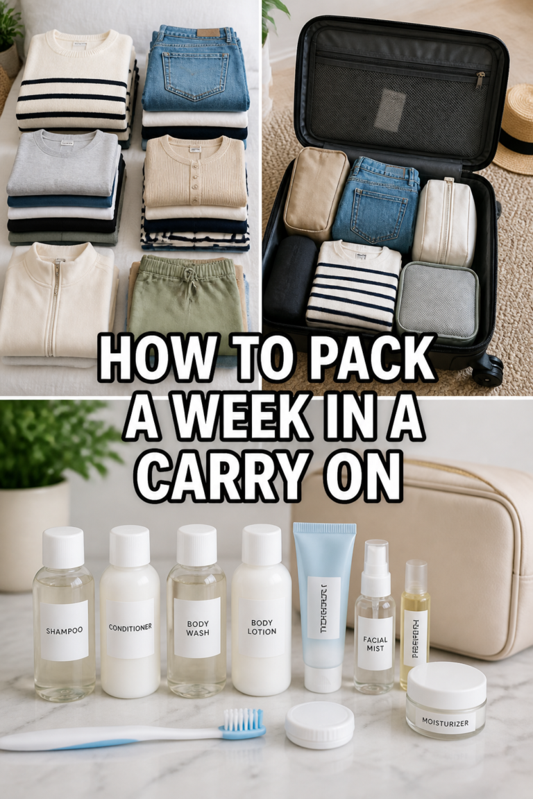 How To Pack A Week In A Carry On